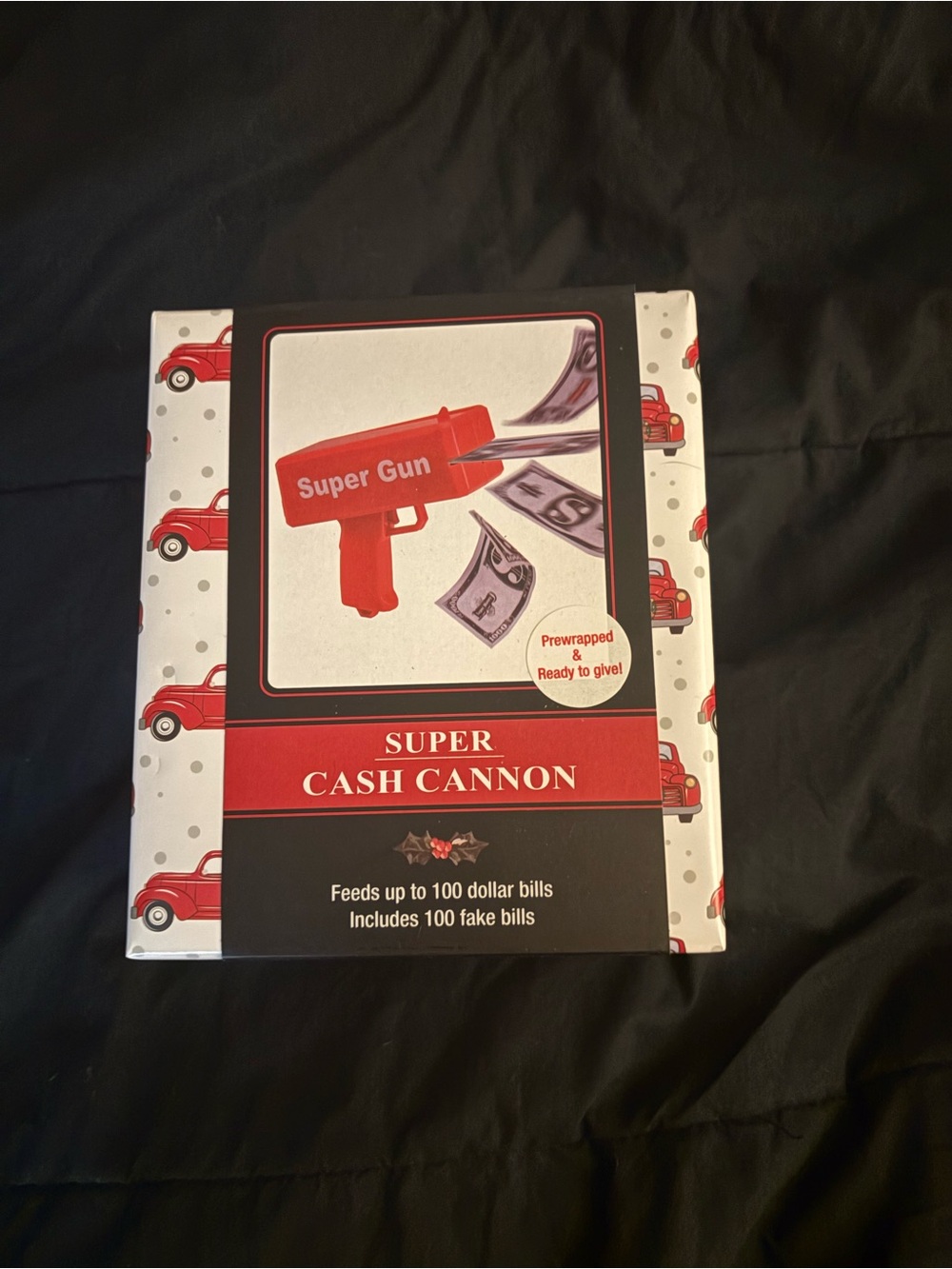 Super Cash Cannon Money Gun - Red & White Packaging